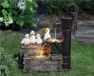 鸭子压水器喷泉